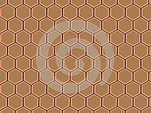 Golden Effect Honeycomb