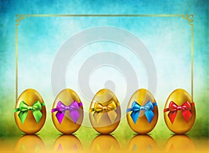 Golden Eggs Background