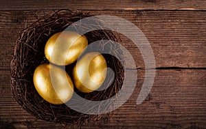 Golden eggs in the nest