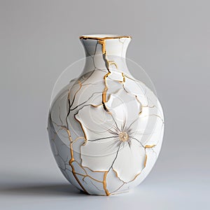 Golden Elegance: Embracing Imperfection with Kintsugi Style Pots and Flower Vases