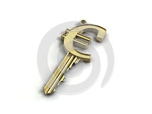 Golden Euro key