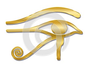 Eye Of Horus Golden Symbol photo