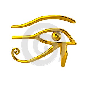 Golden Eye of Horus symbol