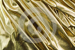 Golden fabric texture