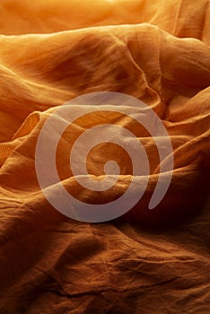 Golden fabric texture abstract background