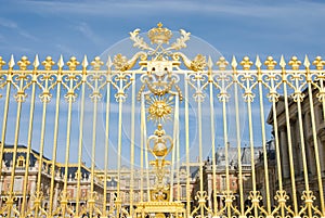 Golden fence and Versailles plalace