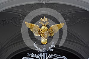 Russian Imperial Double-Headed Eagle, Winter Palace, Saint Petersburg photo