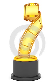 Golden Film Strip Award. 3d Rendering