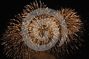 Golden fireworks