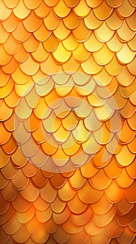 Golden fish scales, textured background. Snake, lizard, reptile gold skin. Luxurious golden sequins. Concepts of luxury