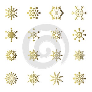 Golden flakes - decoration