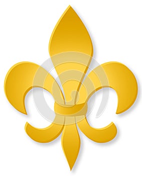 Golden Fleur De Lis/eps