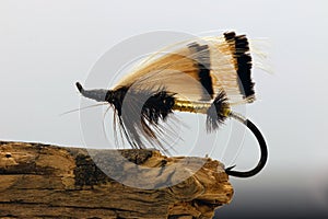 Golden fly fishing lure