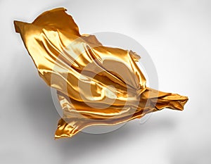 Golden flying fabric