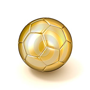 Golden football - soccer ball