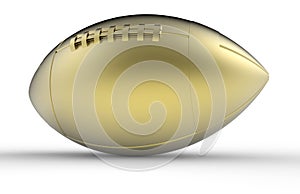 Golden football trophy