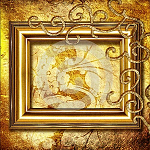 Golden frame