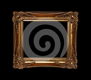 Golden frame with path