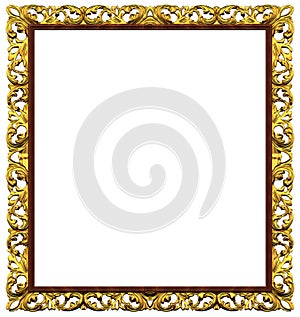 Golden frame for pictures