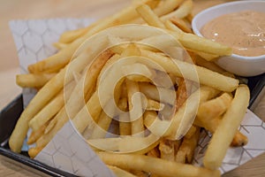 Golden French fries