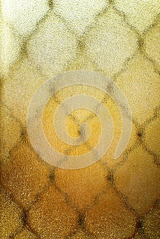 Golden frosted glass texture background