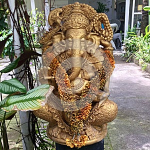 Golden Ganesha Statue in Thailand