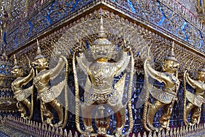 Golden Garuda in Wat Prakaew, Bangkok, Thailand