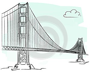 Golden Gate vector photo