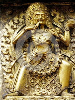Golden gate Bhaktapur detail photo