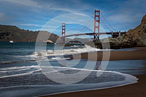 Golden Gate bridge from Baker beach