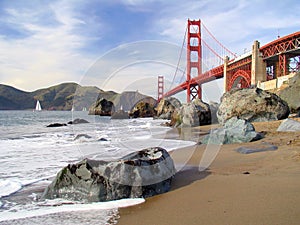 Golden Gate Bridge and Beach