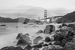Golden Gate Bridge Black and White