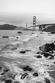 Golden Gate Bridge Black and White