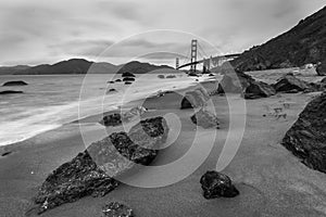 Golden Gate Bridge Black and White