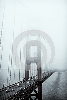 Golden Gate Bridge black and white , San Francisco