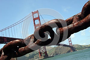 Golden Gate Bridge and Chain
