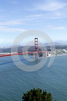 Golden Gate bridge in the city of San Francisco