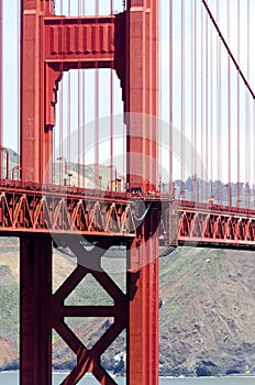 Golden Gate bridge in the city of San Francisco