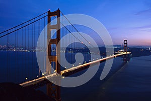 Golden Gate Bridge in dask photo