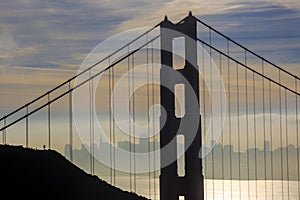 Golden Gate Bridge and downtown San Francisco