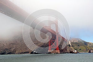 Golden Gate Bridge in the Fog