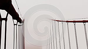 Golden Gate Bridge in the fog