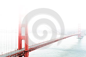 Golden Gate Bridge in the fog