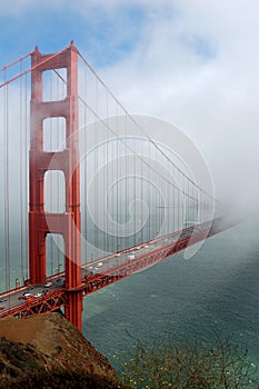 Golden Gate Bridge with Fog photo