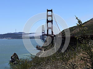 Golden Gate Bridge in the fog - San Francisco - USA America