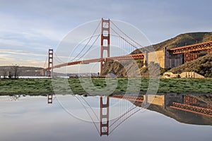 The Golden Gate Bridge from Fort Baker