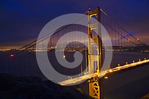 Golden Gate Bridge Night San Francisco