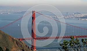 Golden gate bridge north tower