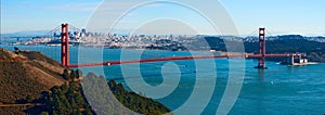 Golden Gate bridge panorama