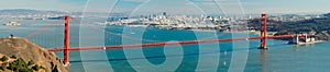 Golden Gate bridge panorama